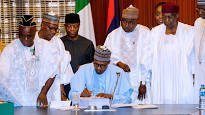 President Muhammadu Buhari has eventually signed the 2018 Budget into law, saying inspite of late passage of the budget, he would do his best to implement the 2018 budget.