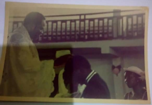 Mrs. Pat being wedded by Late Archbishop Benson Idahosa