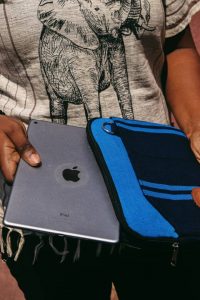 Laptop bag made from recycled materials