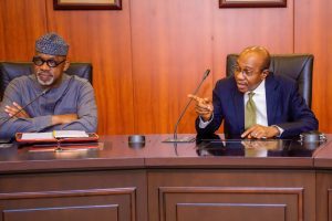Governor Abiodun (left) with Emefiele